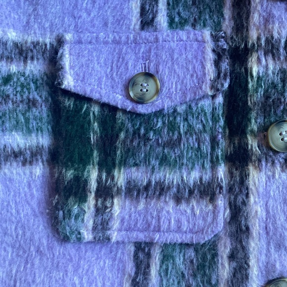 Avec Les Filles Plaid Fully lined Shirt Jacket -Shacket Small - Picture 11 of 17